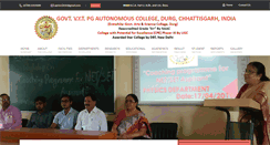 Desktop Screenshot of govtsciencecollegedurg.ac.in